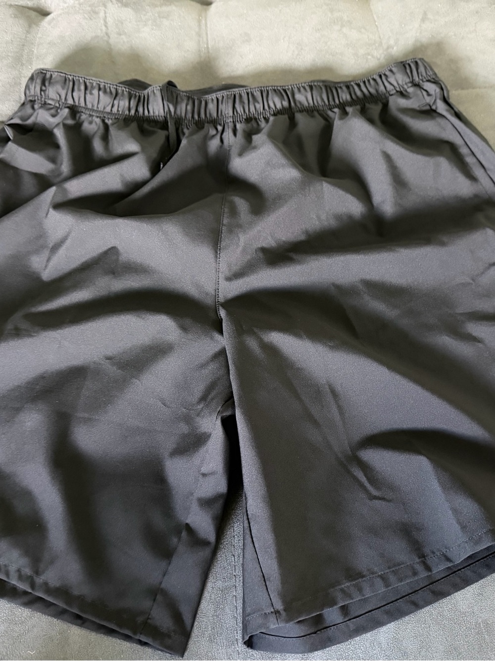 Men's Nike Black Athletic Shorts - Elastic Waist